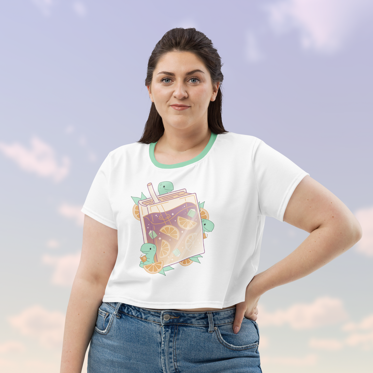 READOSAURUS SUMMERSPLASH Crop Top