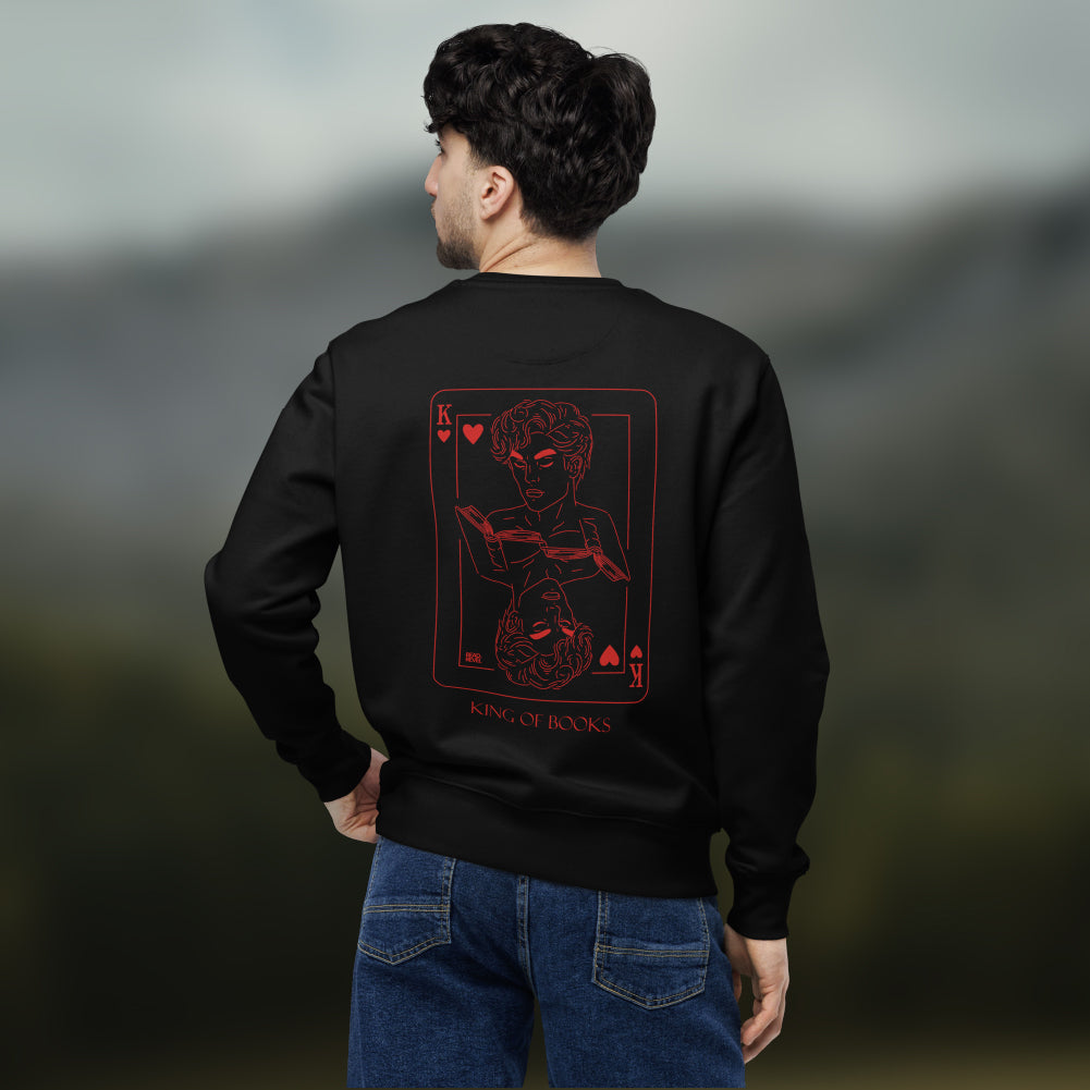 King of Books Sweater - Schwarz