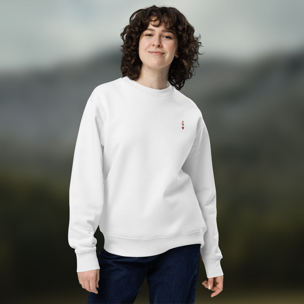 Queen of Books Sweater - Weiß